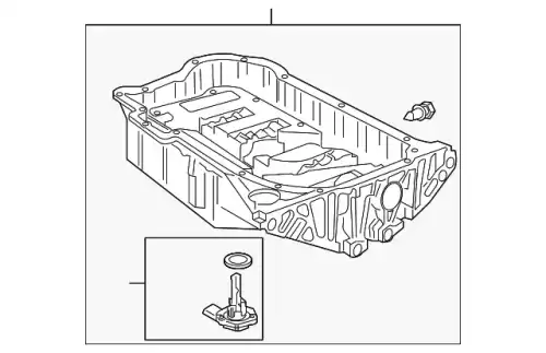 Поддон картера двигателя PORSCHE 95510705501