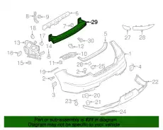 Кронштейн бампера 97050524101 PORSCHE