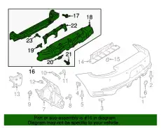 Кронштейн бампера 99150514109 PORSCHE