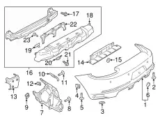 Кронштейн бампера 99150514109 PORSCHE