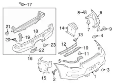 Кронштейн бампера 99150514191 PORSCHE