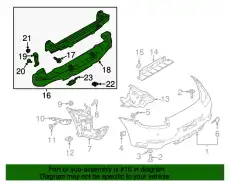 Кронштейн бампера 99150514103 PORSCHE