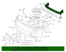 Кронштейн бампера 97050504109 PORSCHE