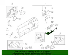Ручка двери PORSCHE 99755526190A25
