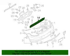 Кронштейн бампера 98750524104 PORSCHE