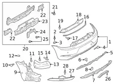 Кронштейн бампера 982807089A PORSCHE