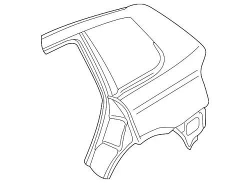 Крыло PORSCHE 95550394400GRV