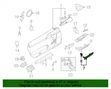 Ручка двери PORSCHE 987555988033S9