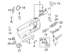 Ручка двери PORSCHE 98755598803T12