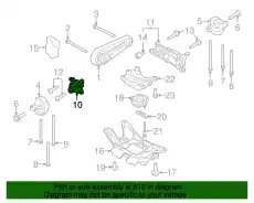 Кронштейн опоры двигателя 94611521131 PORSCHE