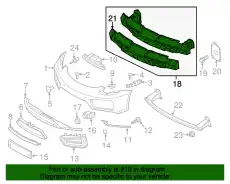 Кронштейн бампера 98150512100 PORSCHE