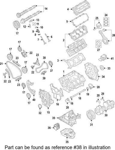 Timing chain 95810517000 PORSCHE
