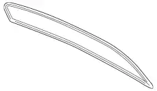 Уплотнитель заднего стекла 99656302900 PORSCHE