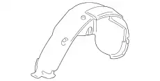 Подкрылок PORSCHE 95550497203