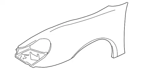 Крыло PORSCHE 99650303204GRV