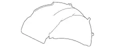 Подкрылок PORSCHE 97050412503