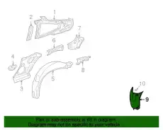 Подкрылок PORSCHE 99650457301