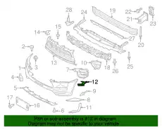 Защита фар PORSCHE 95B807796DOK1