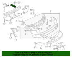 Кронштейн для держателя бампера 8R0807331D PORSCHE