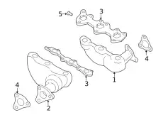 Прокладка коллектора PORSCHE 9P1251261