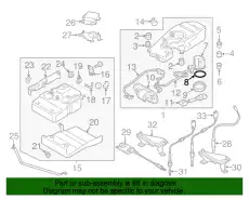 Уплотнительное кольцо 8K0131357 PORSCHE