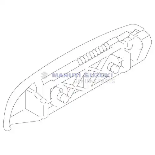 Ручка двери SUZUKI 82802M68K505PK