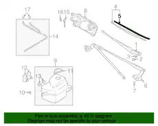 Щетка стеклоочистителя 3834674G50 SUZUKI