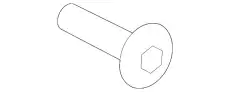 Винт со скр.цил.гол.,внут.TORX N10406505 PORSCHE