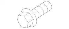 Болт N10653001 PORSCHE