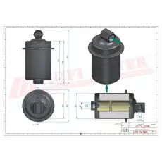 Топливный фильтр HIFI BE 7019
