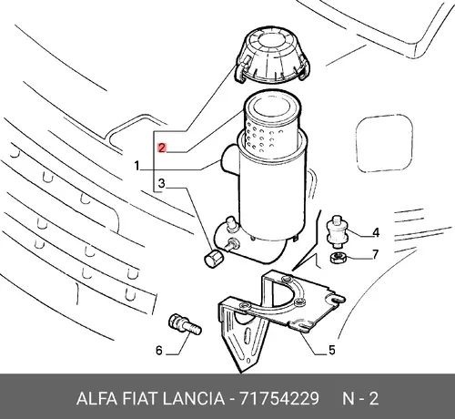 Фильтр воздушный LANCIA 71754229