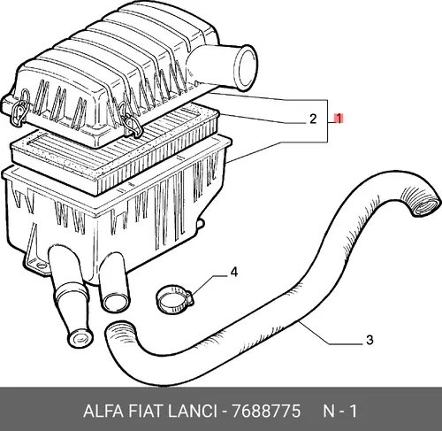 Фильтр воздушный LANCIA 7688775