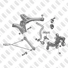 сайлентблок рычага!\ VW Golf 03> FG0279 FIXAR