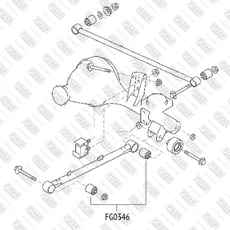 сайлентблок рычага!\ Nissan Pathfinder 97> FG0346 FIXAR