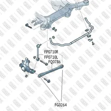 сайлентблок рычага!\ Audi Q7 06> FG0264 FIXAR