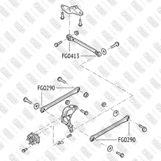 сайлентблок рычага!\ Ford Kuga 08> FG0290 FIXAR
