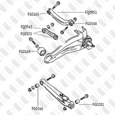 сайлентблок рычага!\ Mitsubishi Lancer 00> FG0348 FIXAR