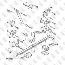 сайлентблок подвески!\ Ford Transit 06> FG0460 FIXAR