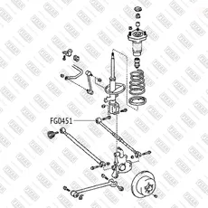 FIXAR FG0451 САЙЛЕНТБЛОК ЗАДНЕГО РЫЧАГА