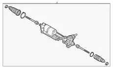 4M1423055AG РУЛЕВОЙ МЕХАНИЗМ VAG