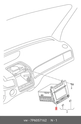 Магнитола R550 7P6057162 VAG