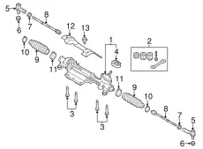 Рулевая рейка VAG 5N1423058EX