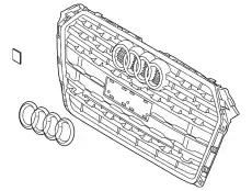 Решетка радиатора VAG 8W0853651CLSJZ