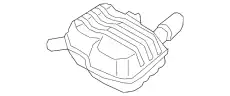 Задний глушитель 8W5253609C VAG