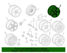 ДИСК КОЛЕСНЫЙ АЛЮМИНИЙ 8T0601025H VAG