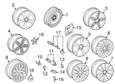 ДИСК КОЛЕСНЫЙ АЛЮМИНИЙ 8T0601025H VAG
