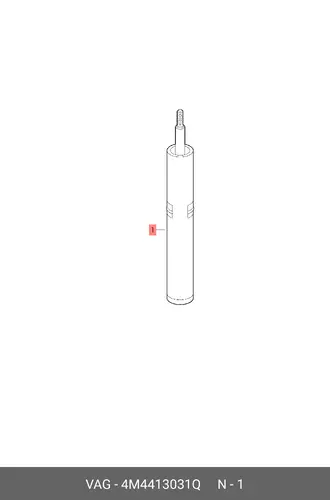 Газонаполненный амортизатор 4M4413031Q VAG