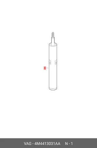 Газонаполненный амортизатор 4M4413031AA VAG
