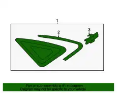 Cтекло боковое 8V7845297K VAG
