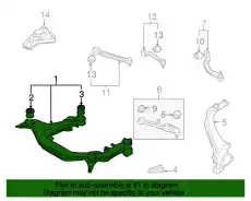 Подрамник 8D0399313BM VAG